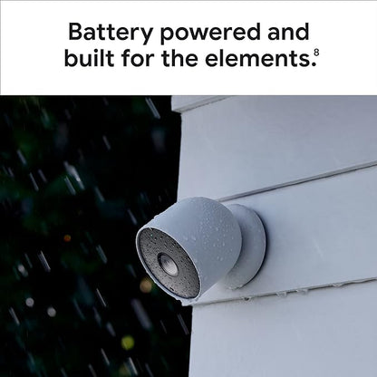 Google Nest Cam Outdoor or Indoor, Battery - 2nd Generation - 2 Count (Pack of 1) (Renewed)