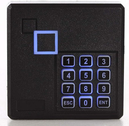 IP Based 2 Doors Access Control Kit North American Strike Lock Keypad Reader Smart Keyless Lock System 110V Power Supply Box Phone APP Remote Open Door