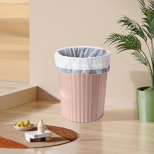 Versatile 2 Gallon Plastic Trash Can - The Compact Bin for Bathroom, Kitchen, or Home Office - Pink