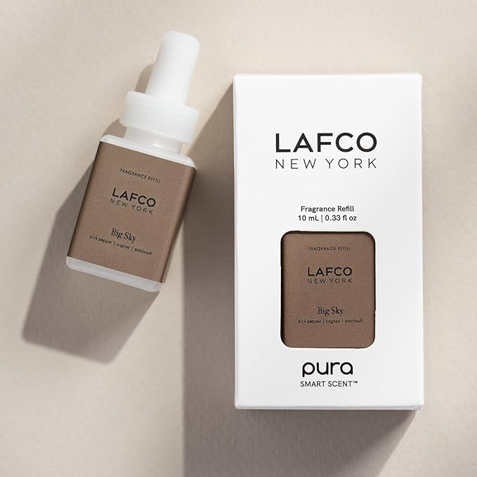 LAFCO New York Pura Smart Device Refill, Big Sky - Pack of 2 - Each Vial Delivers Up to 2 Weeks of Fragrance Life - Made in the USA