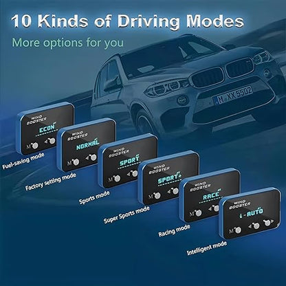 Throttle Response Controller Compatible for Chevy Colorado (2012-2022) GMC Canyon(2006-2022) 9 Drive Modes Throttle Connected APP Wind Booster GT Smart Electronic Throttle Accelerator (Upg)