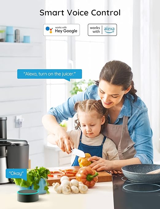 Govee Smart Plug, WiFi Bluetooth Outlets 2 Pack Work with Alexa and Google Assistant Bundle with Govee Dual Smart Plug 2 Pack, 15A WiFi Bluetooth Outlet, Work with Alexa and Google Assistant, 2-in-1