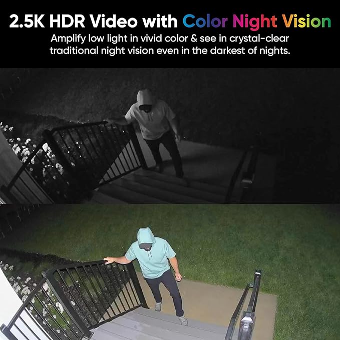 WYZE Wireless Outdoor/Indoor Battery Security Camera, 2.5K HDR Color Night Vision, Motion Detection, Spotlight&Siren, 2-Way Audio, Alexa&Google Assistant Compatible Solar Panel for Solar Charging