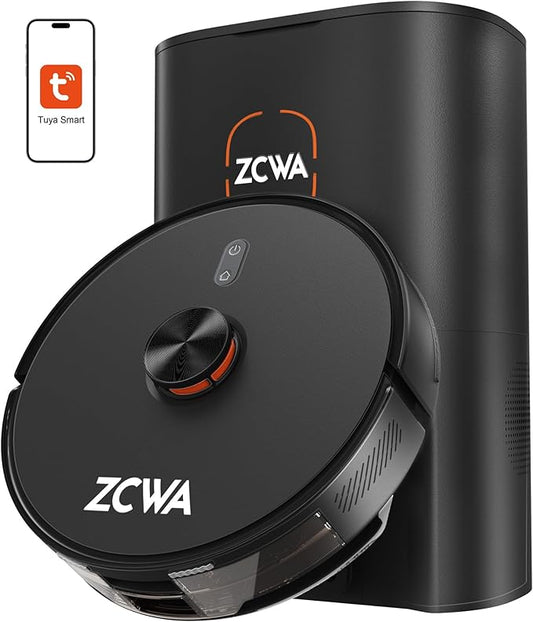 ZCWA Robot Vacuum, Robot Vacuum Mop with Smart Mapping, Supports 2.4GHz WiFi,WGR