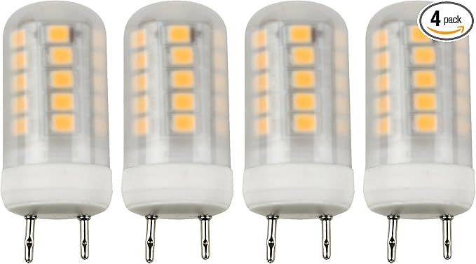 Newhouse Lighting 2.3W (20W Equiv.) GY8.6 LED Bulb Halogen Replacement Lights, 120V, 3000K, 200 Lumens, 4-Pack