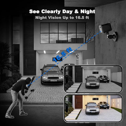 4G LTE Cellular Small Security Camera, No WiFi Security Camera with Night Vision, PIR Motion, SIM Card, 15-Day Battery Standby, Portable Magnetic Survelliance Cam for RV, Indoor, Barn, Farm