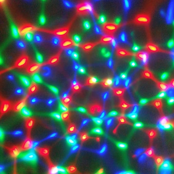 Luqeeg E27 Disco Light Bulb, Color Changing Light Bulb, Rotating RGB Party Light Lamp, LED Strobe Bulb Strobe Light, Crystal Disco Bulb for Disco, Birthday, Party, Bar, Karokee,