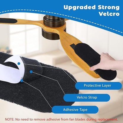 Ceiling Fan Filters for Blades, 5pcs Activated Coconut Shell Carbon Ceiling Fan Air Purifier Pads, Universal Easily Sticks Unscented Ceilings Fans Air Purifier Pads for Home Office Common Household