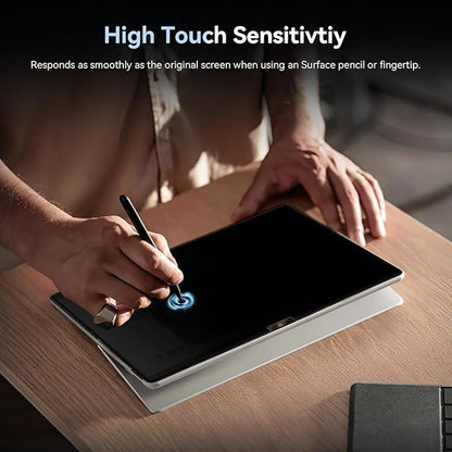 Privacy Filter Compatible with 13.5 Inch Surface Laptop 6/5/4/3/2/1,Easy On/Off Removable Anti-Glare Blue Light Laptop Privacy Screen Black Security Private