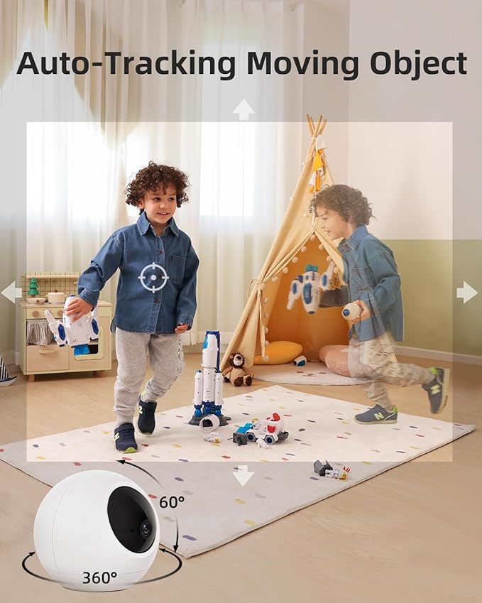 Noorio Home Security System with T120 Camera x1, B200 Camera x2，Hub x1