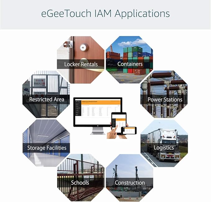 eGeeTouch Intelligent Access Management System to Access & Manage Padlocks & Users, Grant & Revoke Access REMOTELY and Track Access History | 1 Year Subscription (Starter Plan) | 14 Days Free Trial