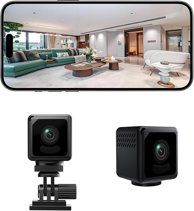 Security Camera 4K HD Indoor/Outdoor WiFi Camera for Home Security, Motion Detection, Night Vision, App Control, Local & Cloud Storage, Wireless Baby Monitor