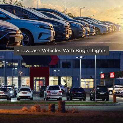 GoodBulb MP100/U/MED Metal Halide HID Light Bulb 100W E26 Base EDX17 ANSI Code M90 High Output HID Light 4000K Cool White Light Color Clear Finish | Car Dealership Lighting 2 Pack