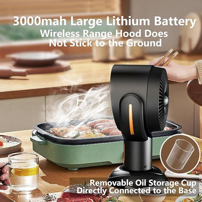 Purifier for Smoke, Smoke out Fan, Smoke Fan for Smoking Indoors, Rechargeable Air Pur-ifier, Smoke Away Purifier (Gold-Charge)