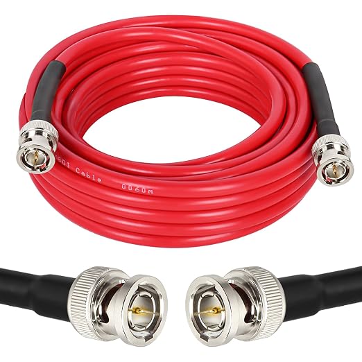 XRDS -RF 25FT SDI Cable - 75 Ohm RG59 BNC Male Cable for 4K 1080P 3G/6G HD SDI Camera Monitor Video Recorder SDI to HDMI Converter Splitter Security Camera