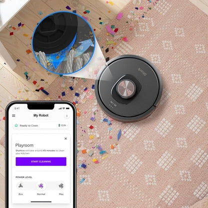 Shark RV2320S Matrix Self-Emptying Robot Vacuum with Bagless 30 Day Capacity Base, Self-Cleaning Brushroll, Precision Home Mapping and Extended Runtime, Wi-Fi, Perfect for pet Hair, Black (Renewed)