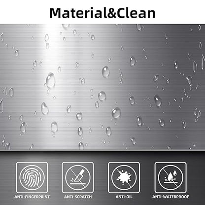 Kitchen Trash Can with Automatic Bag Assist – 8 Gallon Smart Matte Stainless Steel Bin with Motion Sensor Butterfly Lid for Home, Living Room, Bedroom, RV