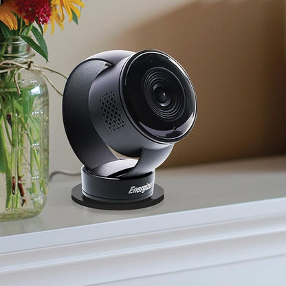 Energizer Smart Wi-Fi Indoor Camera 2-Pack with Smart Wall Tap Outlets, 1080P, Cloud/Micro-SD Card Recording, 2-Way Audio, Night Vision, Remote Access, Motion Alerts, Activity Zones, 2.4GHz Wi-Fi