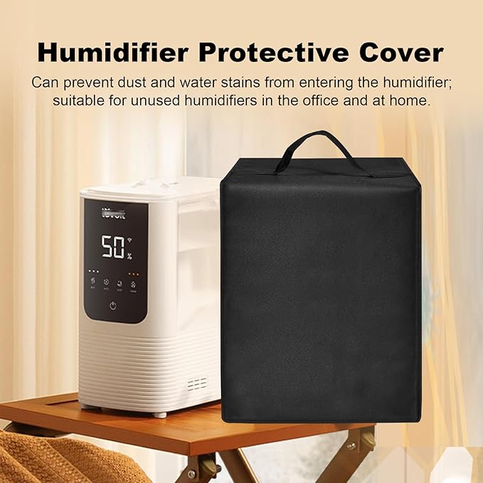 Dust Cover for LEVOIT Humidifiers for Bedroom Home, Smart Warm and Cool Mist Air Humidifier,Heavy Duty Dustproof Anti-Static Nylon Case for OasisMist4.5L Humidifier Protective Cover (Black)