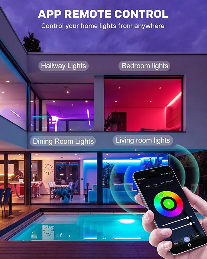 G9 Smart Light Bulb, Compatible with Alexa and Google Assistant, Color Changing Smart Led Bulbs, Dimmable and Tunable, Pack of 4
