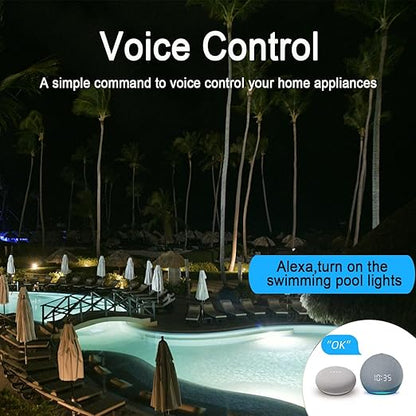 30A Heavy Duty WiFi Wireless Smart Switch with Energy Monitoring, DIY Switch for Smart Home Automation, Tuya APP / RF433Mhz 328FT Remote Control, Timer, Compatible with Alexa & Google Home