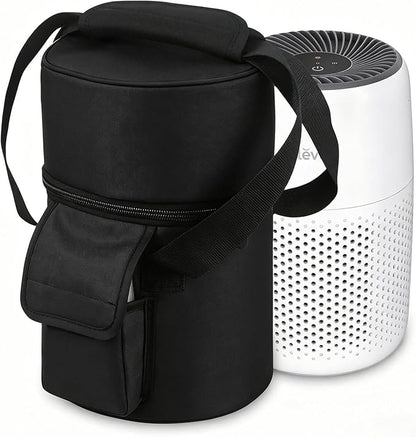 Carrying Bag for LEVOIT Core Mini-P Air Purifiers, Portable Core Mini-P Air Purifiers Travel Case Bag With Accessory Pocket & Handle, Travel, Hotel, Camping, Car, Home, Office (Black)