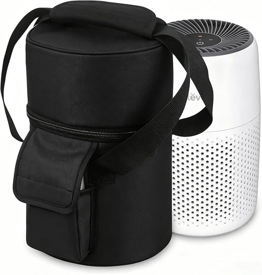 Carrying Bag for LEVOIT Core Mini-P Air Purifiers, Portable Core Mini-P Air Purifiers Travel Case Bag With Accessory Pocket & Handle, Travel, Hotel, Camping, Car, Home, Office (Black)