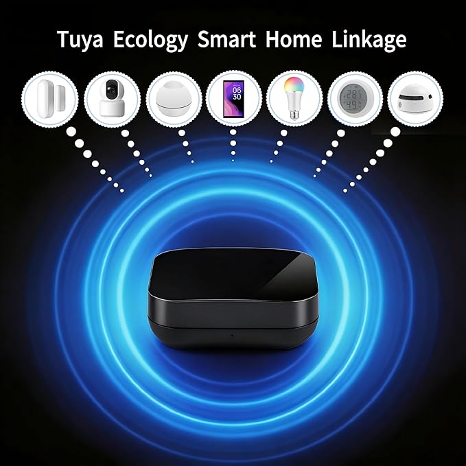Tuya Smart Zigbee IR Blaster/IR Remote Controller, Infrared Remote Control Hub for Smart Home Automation Devices, Works with Alexa & Google Assistant, 2.4Ghz WiFi Only, Zigbee Wired Gateway Required