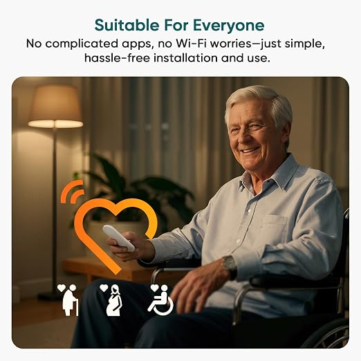 TREATLIFE Dimmer Switch with Magnetic Remote, Wireless Light Switch, Single Pole Dimmer Light Switch, Neutral Wire Required, Works with Dimmable LED/CFL/INC, 400W Max