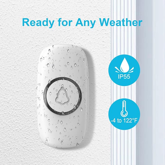 SECRUI Doorbell–Doorbell Wireless Kits for Front Door Battery Operated
