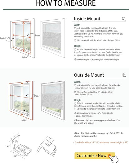 Yoolax Smart Motorized Day and Night Cellular Shades with Remote, Top Down Bottom Up Blinds Compatible with Alexa, Blackout and Light Filtering Honeycomb Blinds (Black)