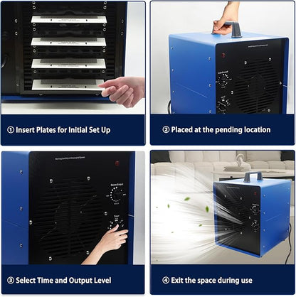 0zone Generator, 7000 Sq/Ft 0zone Machine Ionizer for Industrial, Commercial, Home, Car, Basement