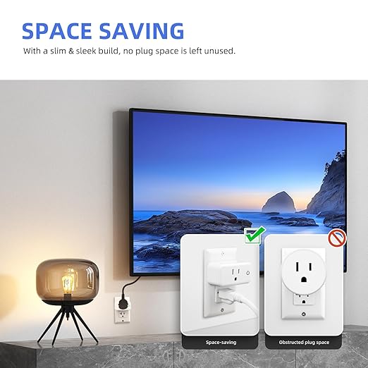 4pcs Mini Smart Plug Bundle with 2pcs Dual Smart Plug