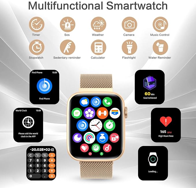 EarlySincere Smart Watch for Women 1.9" AMOLED AOD, DA GPT, AI Watch Face