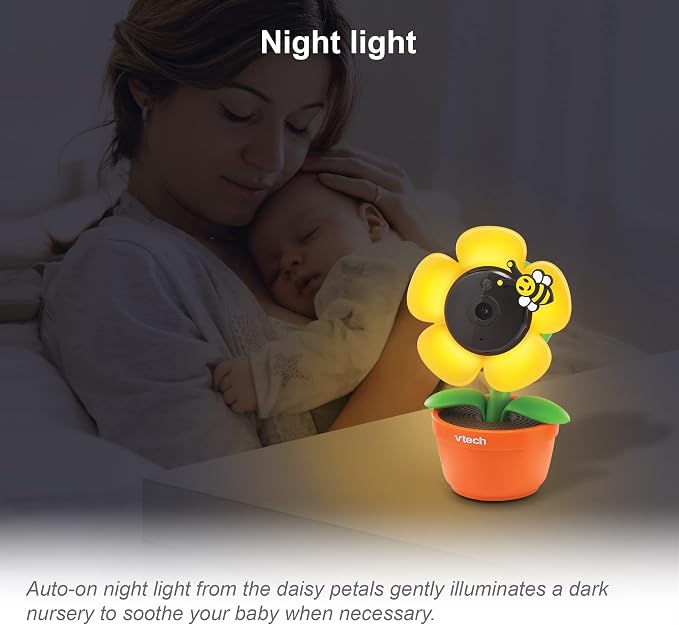 VTech RM9751 Yellow Daisy Smart Wi-Fi Baby Camera