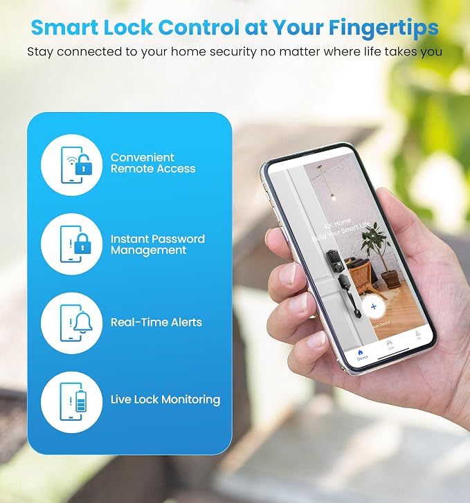 Veise G1 Gateway Compatible with KK Home APP for Remote & Voice Control | Compatible with Alexa & Google Assistant, Easy to Set up, Compatible with Veise VE017 Series, VE018, VE019 Smart Locks