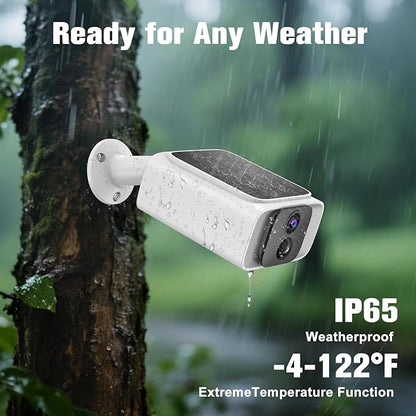 4G LTE Cellular Solar Security Camera Outdoor,90 Days Free Unlimited Data,Tuya Smart Camera,2K Outdoor Surveillance,Color Night Vision, AI PIR Motion Sensor,No WiFi Security Camera ,64GB Storage