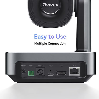 Tenveo PTZ Camera and Controller Bundle- 12X 4K PTZ Camera(2pcs) with HDMI/USB3.0/LAN(PoE) and PTZ Controller Joystick Keyboard Controller for Church Services Live Streaming Conference