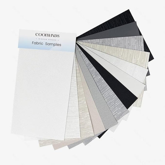 Motorized Blinds with Remote Cordless Automatic Motorized Shades Custom Blinds for Windows Smart Curtains Compatible with Alexa Google Home(,Fabric Samples)