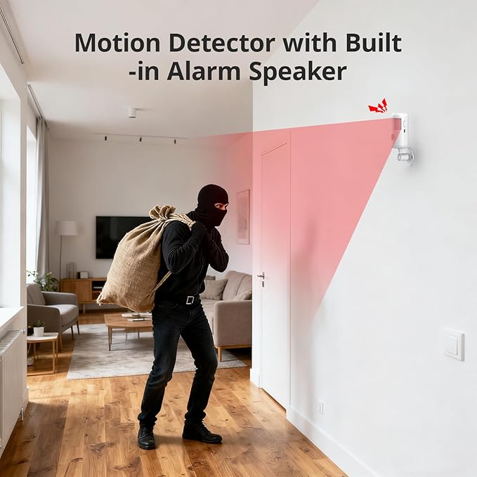 Security Systems for House,App Control with Real-Time Alert No Monthly Fees Keyboard Home Security Systems,WiFi+GSM/4G DIY Kit for Smart Life or Tuya,Compatible with Alexa/Google,Apartment