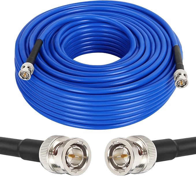 XRDS -RF 12G SDI Cable 100FT, SDI Video Cables 3G/6G/12G 75ohm BNC Male Cable Supports HD-SDI/3G/6G-SDI/4K/8K for Video Security Camera Converter