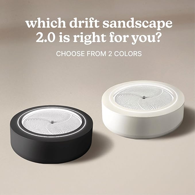 Homedics Drift 11” Sandscape – Version 2.0 with Updated Connected Experience, Smart Wi-Fi Zen Table Décor, LED Ambient Light, Modern Sand Art for Relaxation & Mindfulness, Home & Office Calm Décor