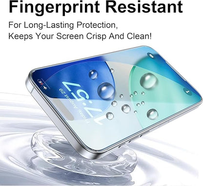 OneFish Screen Protector Privacy Glass for iPhone 17 Pro [6.3 Inch] Airbag Edge Protection,Anti Spy Private Tempered Film with Installation Frame, 9H Glass Scratch Resistant, Easy Installation, 2 Pack.