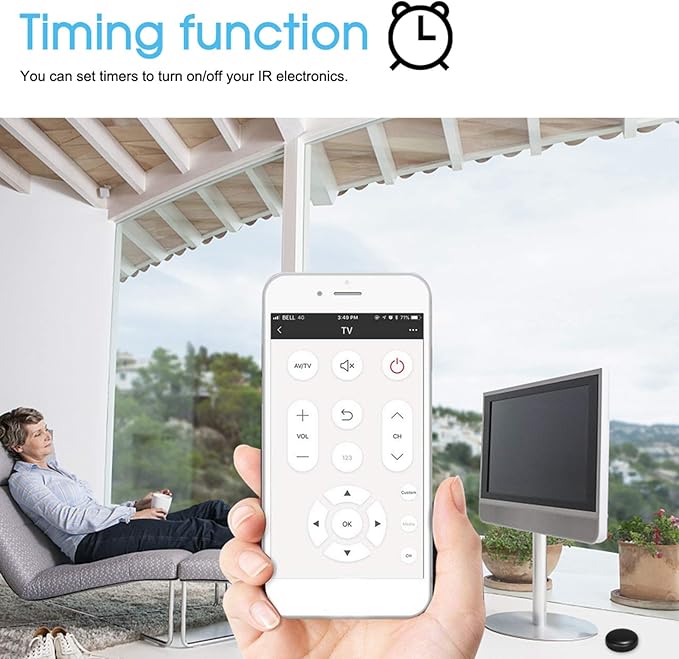 WiFi-IR Remote Control Hub Wi-Fi(2.4Ghz) Enabled Infrared Universal Remote Controller Module for Home Appliances Compatible with Alexa Google Home Voice Control
