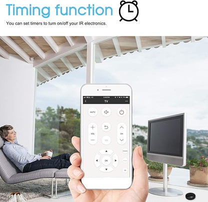 WiFi-IR Remote Control Hub Wi-Fi(2.4Ghz) Enabled Infrared Universal Remote Controller Module for Home Appliances Compatible with Alexa Google Home Voice Control