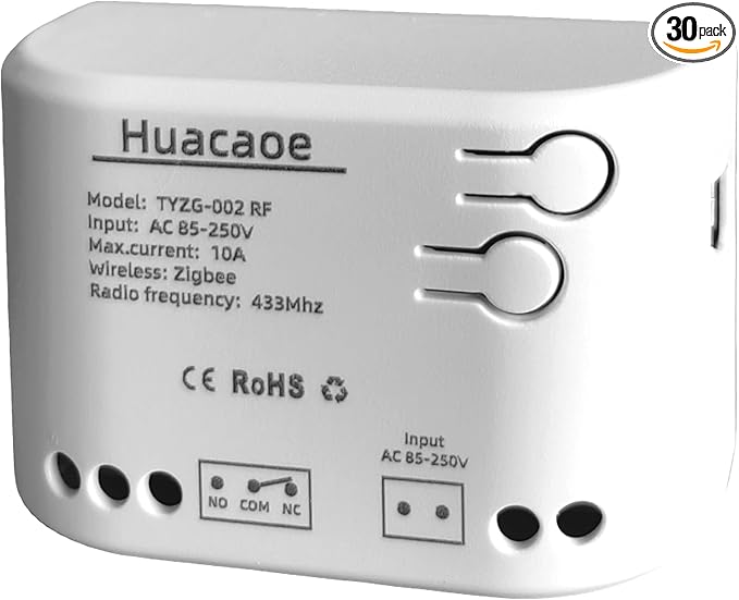 Zigbee 1CH AC 85-250V USB 5V Relay Smart Switch Module,Wireless APP Remote Control,Works with Tuya Zigbee Gateway,Alexa,Google Home (Required ZigBee Hub)