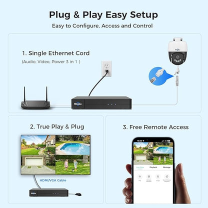 Hiseeu 12MP 32CH PoE NVR Network Video Recorder for Home Security Camera System, Work with 12MP/8MP/5MP/4MP/3MP/1080P PoE Security Camera, Motion Detect,24/7 Recording, Smart Playback, No Hard Drive