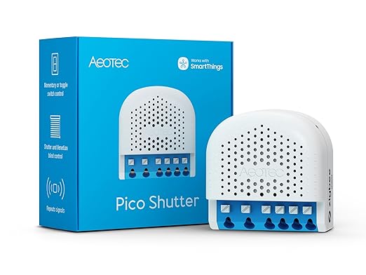 Pico Shutter - Zigbee | Blind & Shutter Control | Gate and Garage Door | Power Metering | SmartThings | HomeAssistant | Repeater Function | Scene Control | No Cloud Necessary | 2 x 3.6A