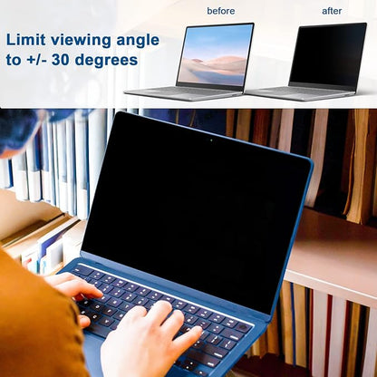 Laptop Privacy Screen 14 Inch for HP Dell Acer Asus Lenovo Thinkpad Envy Xps, 16:10 Aspect IPROKKO Removable 14in Anti Blue Light Glare Privacy Filter Shield, Anti Spy Computer Monitor Security