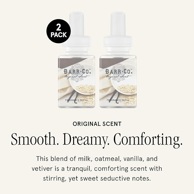 Pura & Barr-Co. Home Scent Refill - Smart Home Air Diffuser Fragrance - Up to 120-Hours of Premium Fragrance per Refill - Household Essential - Clean & Safe Diffuser - 2 Pack, Original Scent